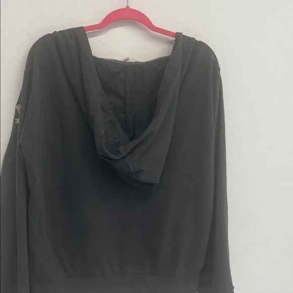 Odd Molly Anthropologie charcoal Gray Hoodie - Picture 4 of 4